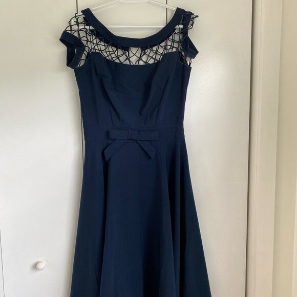 Modcloth Navy Dress Size Medium - Picture 2 of 2